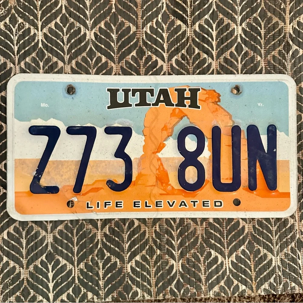 Utah Life Elevated License Plate